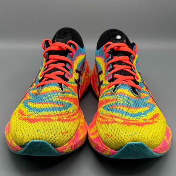 Asics Novablast 3 Mens 11.5 Neon Color Injection Yellow Athletic Running Sneaker - Picture 3 of 10